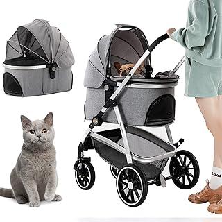 Kenyone Foldable Pet Stroller for Small Medium Dogs
