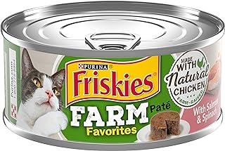 Friskies Wet Cat Canned Food Farm Favorites Salmon & Spinach Pate
