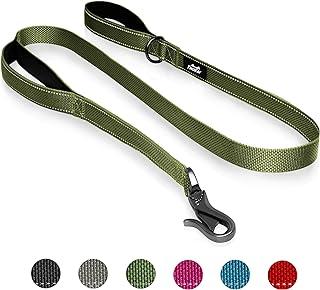 TwoEar 5FT 1IN Strong Green Dog Leash with 2 Padded Handles