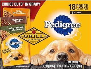 PEDIGREE CHOICE CUT IN GRAVY Grill Inspired Classics Adult Soft Wet Dog Food 18-Count Variety Pack