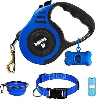 Bonna Retractable Dog Leash for Medium – Small dogs and cats 16.5FT Tangle Free