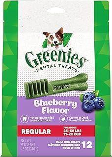GREENIES Regular Natural Dog Dental Care Chews Blueberry Flavor