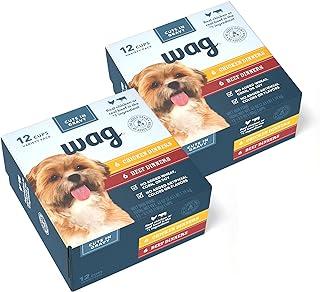 Amazon Brand Wag Wet Dog Food Cups Variety Pack