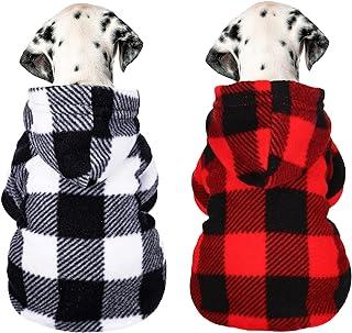 Frienda Warm Soft Dog Sweater Outfit with Hat for Small Medium Puppy Wearing (Medium)