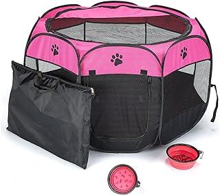 Soft Foldable Pet Tent 8-Panel Mesh house pet playpen