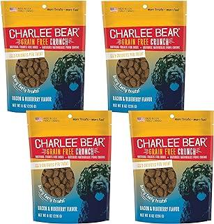 Charlee Bear Crunch Bacon & Blueberry Flavor Dog Treat and Snack