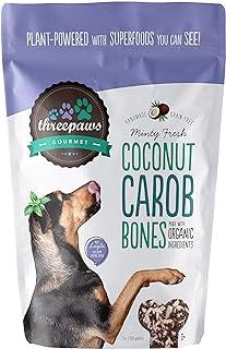 Minty Fresh Coconut Carob Bones Gourmet Organic and Vegan Dog Treat