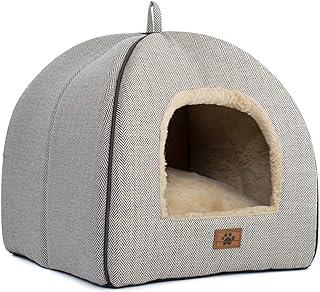 Cat Tent with Removable Cushioned Pillow, Soft and Self Warming Kitten beds
