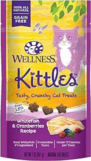 Kittles Grain-Free Whitefish & Cranberries Recipe Crunchy Cat Treats, 2 Ounce Bag