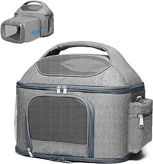 X-cosrack Expandable Pet Travel Bag with Mesh Window and Escape Proof Buckle