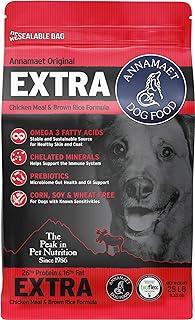 Annamaet Original Extra Formula Dry Dog Food, 26% Protein (Chicken & Brown Rice), 25-lb Bag