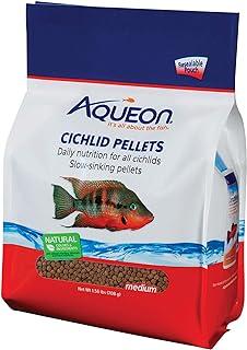 Aqueon Cichlid Slow Sinking Fish Food Pellets