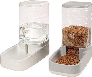 ELEVON Automatic Dog Cat Gravity Food and Water Dispenser Set