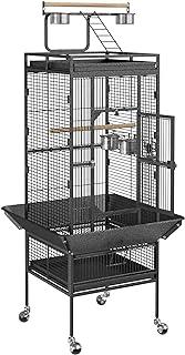 ZENY Playtop Parrot Bird Cage with Rolling Stand