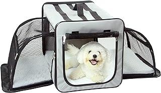 Pet Life Capacious Dual-Sided Travel Expandable Wired Dog Crate