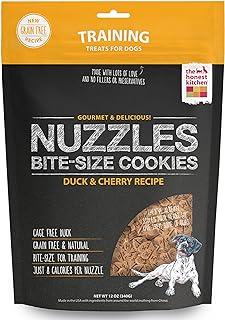 The Honest Kitchen Nuzzles Natural Hand-Baked Grain Free Duck and Cherry Dog Treat Cookies