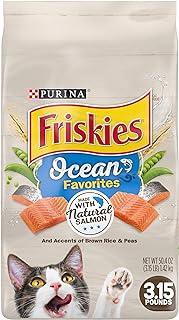 Purina Friskies Dry Cat Food, Ocean Favorites With Natural Salmon