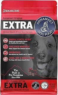 Annamaet Original Extra Formula Dry Dog Food, 26% Protein (Chicken & Brown Rice), 5-lb Bag