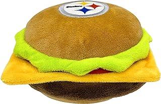 Steelers Cheese Burger Plush Dog & Cat Squeak Toy