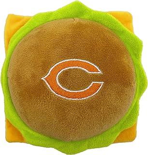 NFL Chicago Bears Cheese Burger Plush Dog & Cat Squeak Toy