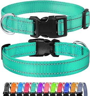 FunTags Reflective Dog Collar with Quick Release Buckle