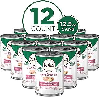 NUTRO Limited Ingredient Diet Adult Canned Soft Weat Dog Food Premium Loaf Turkey & Potato Recipe