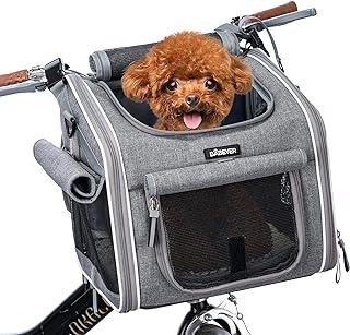BABEYER Dog Bike Basket, Expandable Soft-Sided Pet Carrier Backpack