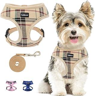SCENEREAL Puppy Harness and Leash Set Soft Mesh No Pull Vest