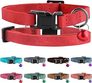 Murom Breakaway Cat Collar with Bell Pink Brown Blue Green Red