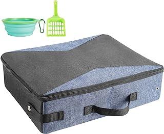 HiCaptain Travel Cat Litter Box with Lid and Handle