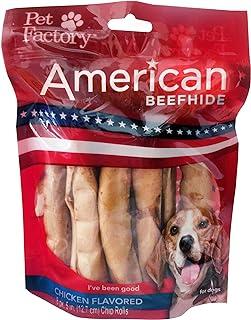 Pet Factory American Beefhide 5″ Chip Rolls Chicken Flavor