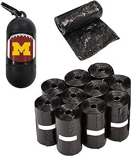 Pets First NCAA Michigan Wolverines Licensed Poop Bag Dispenser and Leash Clip