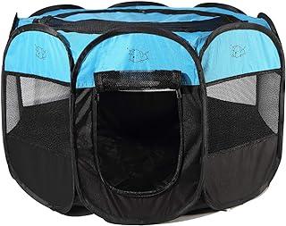 Rarasy Dog Playpen Portable Soft Sided Mesh Indoor & Outdoor Exercise