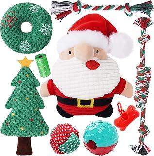 Zeaxuie Christmas Dog Chew Toys for Puppy Xmas