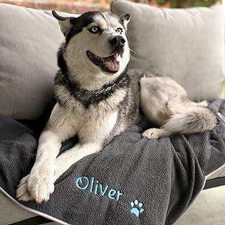 GoTags Personalized Dog Blanket with Name