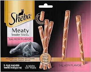 Sheba Meaty Tender Sticks Soft Cat Treat Salmon Flavor, 0.14 oz