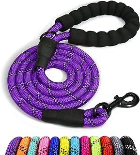 Taglory Rope Dog Leash 4 FT with Comfortable Padded Handle