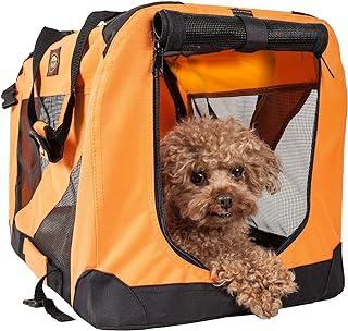 Pet Life Vista-View 360 Degree Zippered and Collapsible Soft Folding Dog Crate