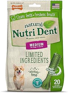 Nylabone Nutri Dent Natural Dental Fresh Breath Flavored Chew Treats Medium