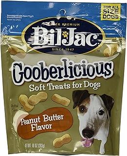 Bil-Jac Dog Treats Peanut Butter Soft Puppy Training Trace Rewards, Resealable Double Zipper Pouch