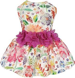 Fitwarm Flower Dog Dress for Pet Clothes Birthday Party