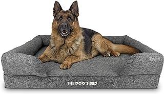 Orthopedic Dog Bed XL Grey Poly-Linen 43.5×34
