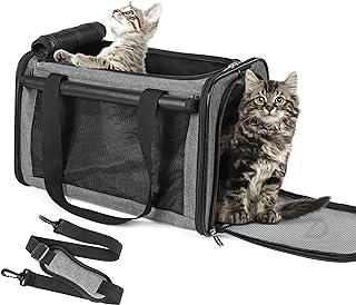 YUDODO Pet Carriers Airline Approved Dog Cat Carrier Reflective Mesh