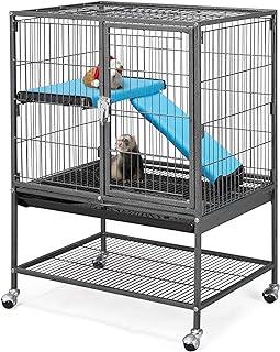 Topeakmart Rolling Metal Small Animal Cage for Adult Rats