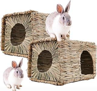 Foldable Woven Animal Hut, Play Hideaway Bed