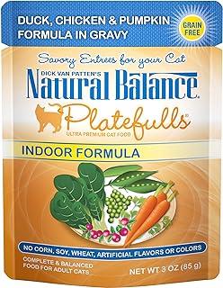 Natural Balance Platefulls Indoor Duck Chicken & Pumpkin Cat Food