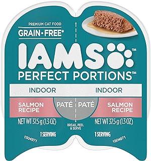 IAMS Indoor Adult Grain Free* Wet Cat Food Pat, Salmon Recipe