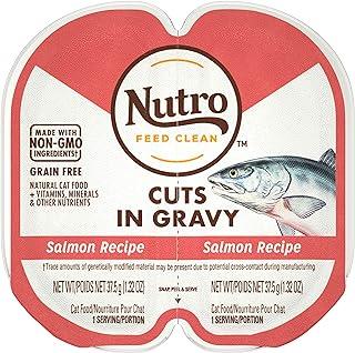 NUTRO Natural Wet Cat Food Cuts in Gravy Salmon Recipe, (24) 2.64 oz