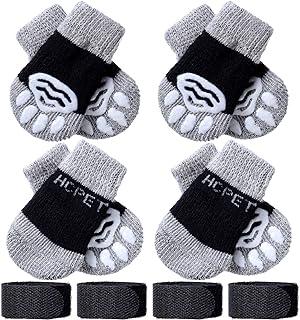 Frienda Pet Knit Socks Adjustable Paw Protector for Small Puppies