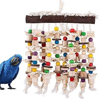 Deloky Large Bird Parrot Chewing Toy – Natural Wooden Blocks